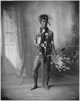 Platinum Print Photography Techniques Prints: Cloud Man (Assinaboines), 1898. Creator: Frank A. Rinehart (American, 1861-1928)