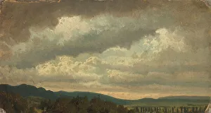 Finnish National Gallery Artwork Prints: Cloudy Sky, exercise, 1855. Creator: Werner Holmberg