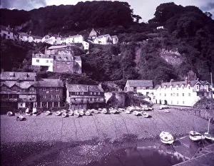 Ack Ware Photography Prints: Clovelly Harbour, Devon, c1955. Creator: Arthur Charles Kirby Ware