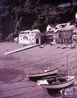 Fishing Village England Prints: Clovelly Harbour, Devon, c1955. Creator: Arthur Charles Kirby Ware