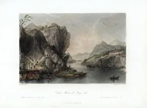 Coal Mines at Ying-Tih, China, c1840.Artist: W A Le Petit Coal Mines at Ying-Tih, China, c1840.Artist: W A Le Petit