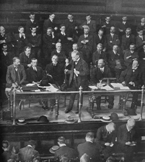 The Coal Strike: Mr. Lloyd George addressing the miners representatives at Cardiff, 1915 The Coal Strike: Mr. Lloyd George addressing the miners representatives at Cardiff, 1915