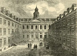 Christopher Wren Architecture Prints: College of Physicians, Warwick Lane. Interior of the Quadrangle, (c1872). Creator: Unknown