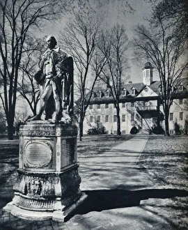 Christopher Wren Architecture Prints: The College of William and Mary, c1938