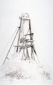A Colliery Winding Engine, c1864-1930. Artist: Anna Lea Merritt A Colliery Winding Engine, c1864-1930. Artist: Anna Lea Merritt
