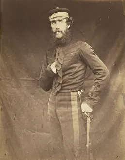 British Army Officers Prints: Colonel Harding, Commandant at Balaklava, 1855. Creator: Roger Fenton
