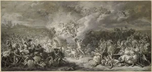 The Combat of Diomedes, 1776. Artist: David, Jacques Louis (1748-1825) The Combat of Diomedes, 1776. Artist: David, Jacques Louis (1748-1825)