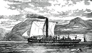 Steamboat History Prints: The Comet, c1812, (c1880)