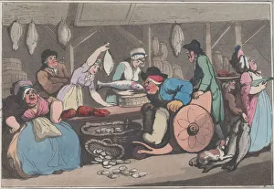 Bath And Northeast Somerset England Prints: Comforts of Bath, Plate 4, January 6, 1798. January 6, 1798. Creator: Thomas Rowlandson