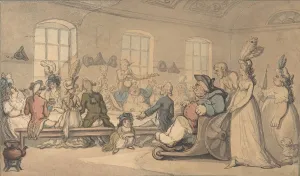 Bath And Northeast Somerset England Prints: The Comforts of Bath and Public Breakfast, 1780-1827. Creator: Thomas Rowlandson