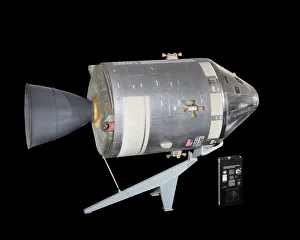 National Air And Space Museum Exhibits Prints: Command and Service Modules, Apollo #105, ASTP Mockup, 1960s