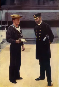 Naval Officer Portrait Prints: Commander and Able-Seaman, R. N. 1901. Creator: Gregory & Co