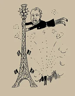 Eiffel Tower Art Prints: Comment on regarde la tour Eiffel, 06-1889, 1889. Creator: Anonymous