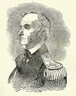 Black And White Military Uniform Prints: Commodore Conner, 1849. Creator: Unknown