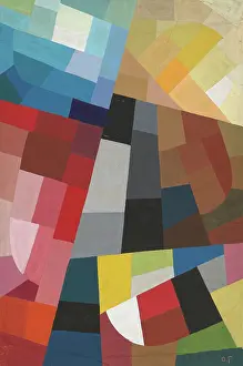 Private Art Collection Images Prints: Composition, 1941. Creator: Freundlich, Otto (1878-1943)