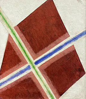 Russian Avant Garde Artists Prints: Composition. Diffusion of color (Diffusion of Light)