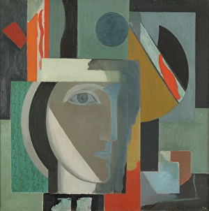 Abstract Composition Prints: Composition with a Head, c1925. Creator: Ragnhild Kaarbo