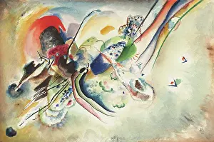 Abstract Expressionism Artists Prints: Composition (Study for Picture with Two Red Spots')