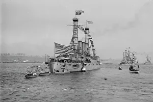Connecticut and Mayflower Print, c1910-1915