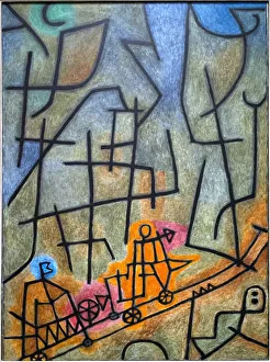 Paul Klee Abstract Art Prints: Conquest of the Mountain