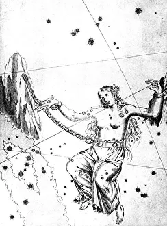 Print of Andromeda Constellation, 1723