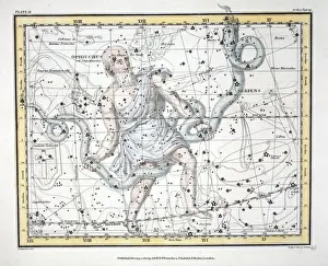 The Constellations (Plate IX) Olphiuchus, or Serpentarius, and Serpens, 1822 The Constellations (Plate IX) Olphiuchus, or Serpentarius, and Serpens, 1822