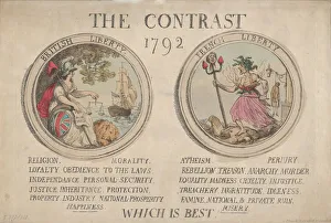 The Contrast, December 1792., December 1792. Creator: Thomas Rowlandson The Contrast, December 1792., December 1792. Creator: Thomas Rowlandson
