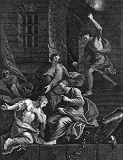 New Testament Prints: Conversion of the gaoler, 1815