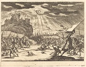 Baroque Religious Artwork Prints: Conversion of Paul, 1635. Creator: Jacques Callot