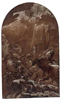 Saint Paul Conversion Prints: The Conversion of Saint Paul, 1587/89. Creator: Lodovico Carracci