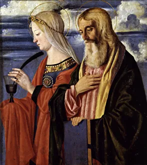 Tempera On Panel Masterpiece Prints: (From the Cornalba Polyptych), c. 1496. Creator: Caselli, Cristoforo (ca 1460-1521)