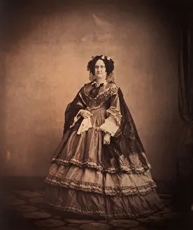 Salted Paper Print Technique Prints: [Cornelia Van Ness Roosevelt], ca. 1857. Creator: Mathew Brady