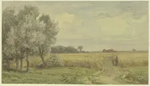 Prints of Cornfield in the summer, mid-late 19th century Peter Burnitz Prints: Print of a Cornfield in Summer, Late 19th Century Landscape