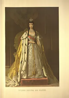 Coronation Portrait of Empress Maria Feodorovna, Princess Dagmar of Denmark (From the Coronation Alb Artist: Kramskoi) Coronation Portrait of Empress Maria Feodorovna, Princess Dagmar of Denmark (From the Coronation Alb Artist: Kramskoi)