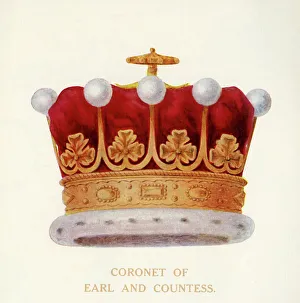 Heritage Images Print: Coronet of Earl and Countess, c1911