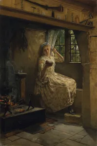 A Cosey Corner, 1884 Print by Francis Davis Millet