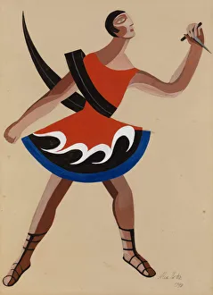 Costume Design for the Play The Phoenician Women by Euripides, 1948. Artist: Exter Costume Design for the Play The Phoenician Women by Euripides, 1948. Artist: Exter