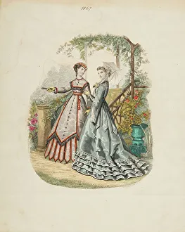 Birmingham Museum Art Gallery Collection Prints: Costume plate, 1867. Creator: Unknown