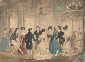 Private Collection Images Prints: The Cotillion Dance, 1828
