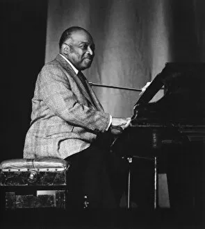 Monochrome Expressions Collection: Count Basie on stage, 1960s. Creator: Brian Foskett
