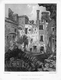 The Courtyard of Crichton Castle, c1847. Creator: George Winter The Courtyard of Crichton Castle, c1847. Creator: George Winter