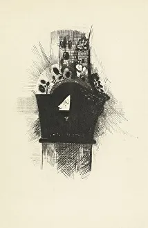 Odilon Redon Art Prints: Couverture - Frontispiece, 1890. Creator: Odilon Redon