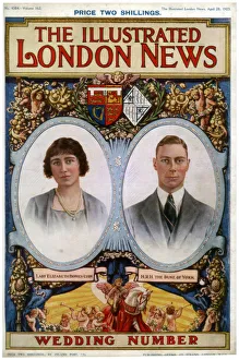 Front cover of The Illustrated London News Wedding Number, 28th April 1923 Front cover of The Illustrated London News Wedding Number, 28th April 1923