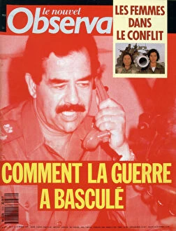 Images Dated 13th January 2007: Front cover of Le Nouvel Observateur, Febuary 1991