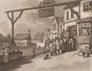 Black And White Etching Prints: Crawley (An Excursion to Brighthelmstone), June 1, 1790. June 1, 1790
