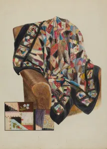 Bertha Semple's Crazy Quilt Print, c. 1936