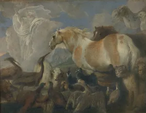 The Creation, Mid of 17th cen.. Artist: Castiglione, Giovanni Benedetto (1610-1665) The Creation, Mid of 17th cen.. Artist: Castiglione, Giovanni Benedetto (1610-1665)