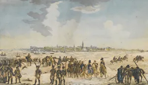 The Crossing of the Rhine near Dusseldorf by the Russian Army, 13 January 1814, 1814. Artist: Anonymous The Crossing of the Rhine near Dusseldorf by the Russian Army, 13 January 1814, 1814. Artist: Anonymous