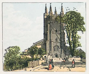 English Church Buildings Prints: Croydon, c1910
