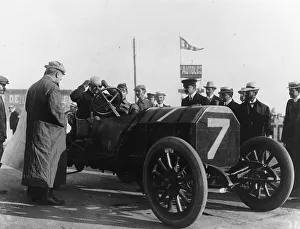 CS Rolls in a racing car, c1905-c1910 Print